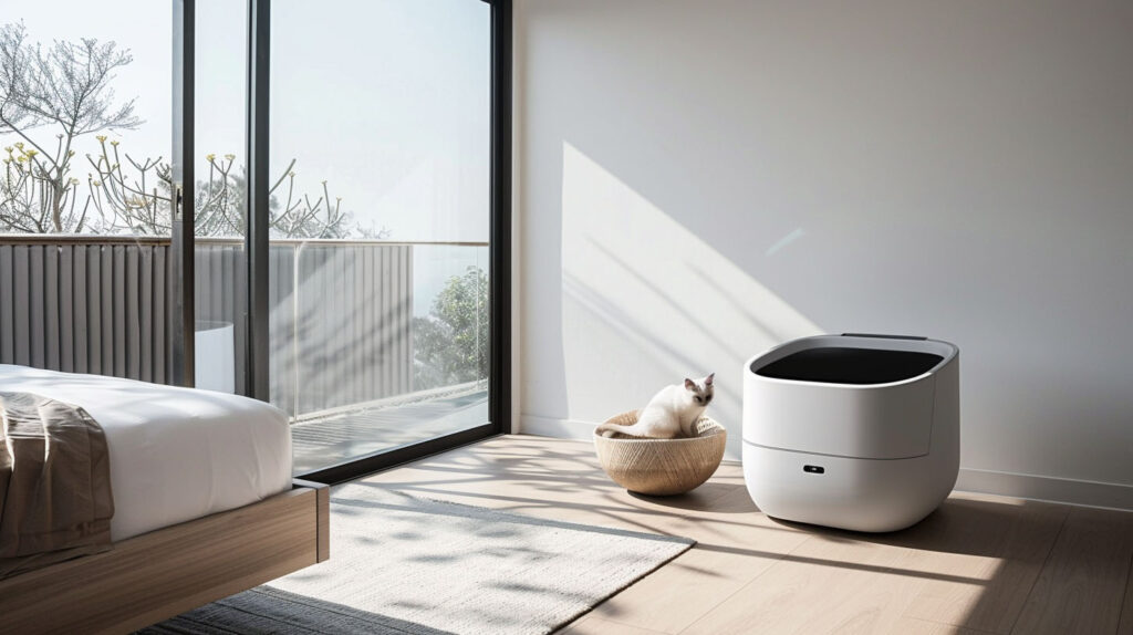 smart pet home solution litter box with bluetooth